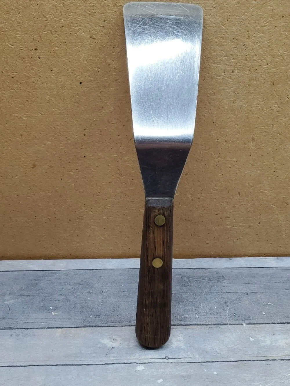 Wood Handle Metal Spatula